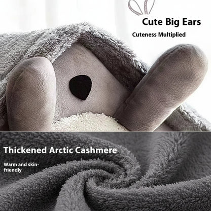 House Style Pet Bed for Small Dogs & Cats - All Season Removable Washable Dog House Winter Warm Teddy Bed Pet Supplies