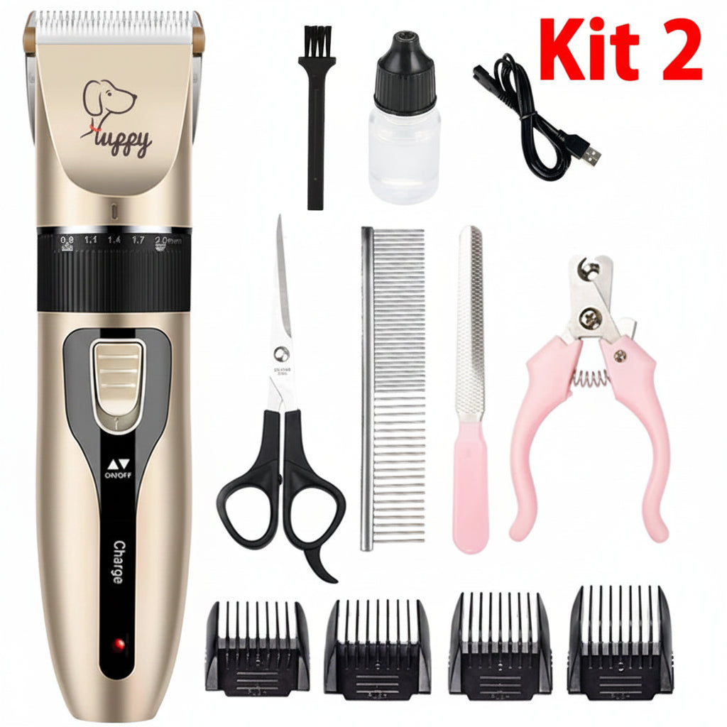 Electric Pet Clipper Grooming Kit for Dogs Reachageable Trimmer Haircut Cat Hair Cutting Remover Professional Machine Set