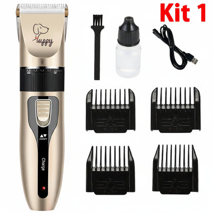 Electric Pet Clipper Grooming Kit for Dogs Reachageable Trimmer Haircut Cat Hair Cutting Remover Professional Machine Set