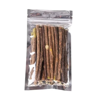 Catnip Chew Sticks 20Pcs, Natural Woodruff Cat Toys - for Teeth Cleaning & Kitten Entertainment